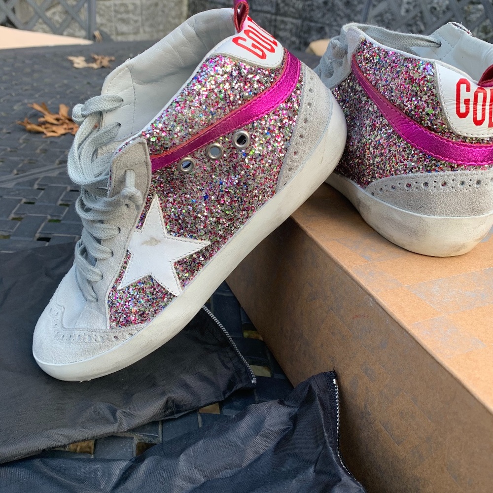 Golden Goose Multiglitter Midstar Sneakers 37